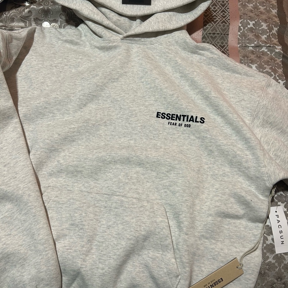 Fear of God Essentials Heather Gray Hoodie